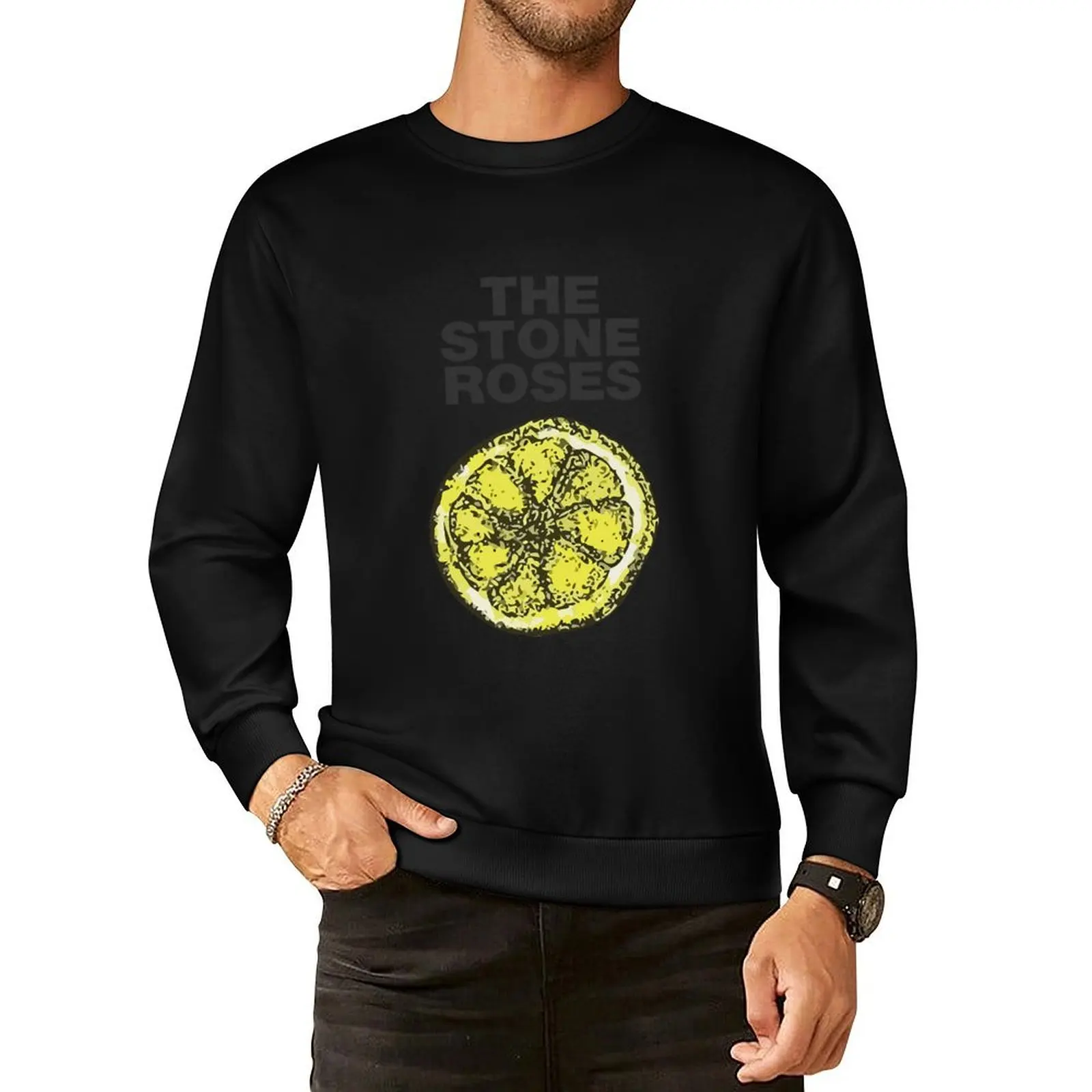 Stone Roses Merch The Stone Roses Lemon Pullover Hoodie men's autumn clothes korean style clothes men's sweatshirts