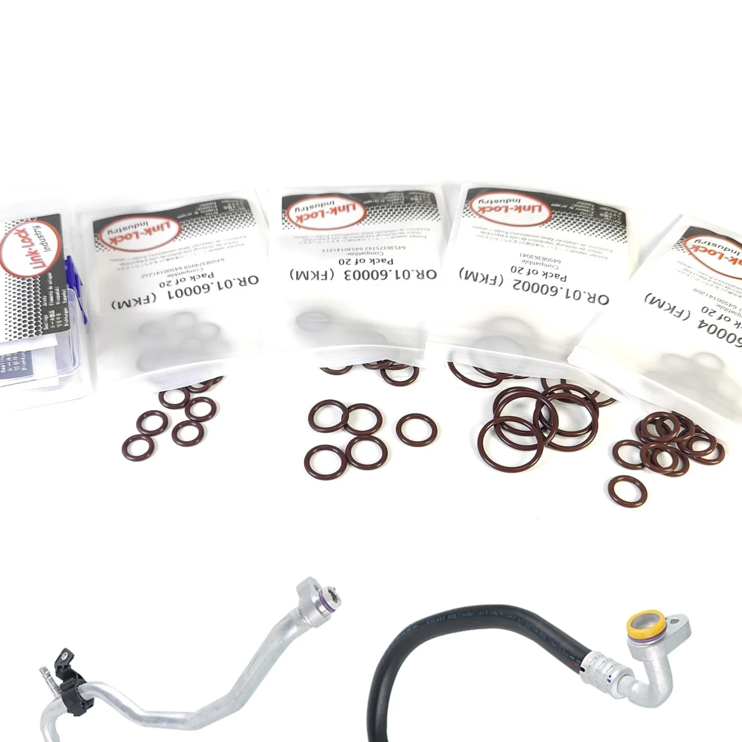 

80 шт. FKM OK.01.60001 Комплект уплотнительных колец для трубы кондиционера 64508374959 64500141232 64508363041 64538375742 64530141213 64508375741