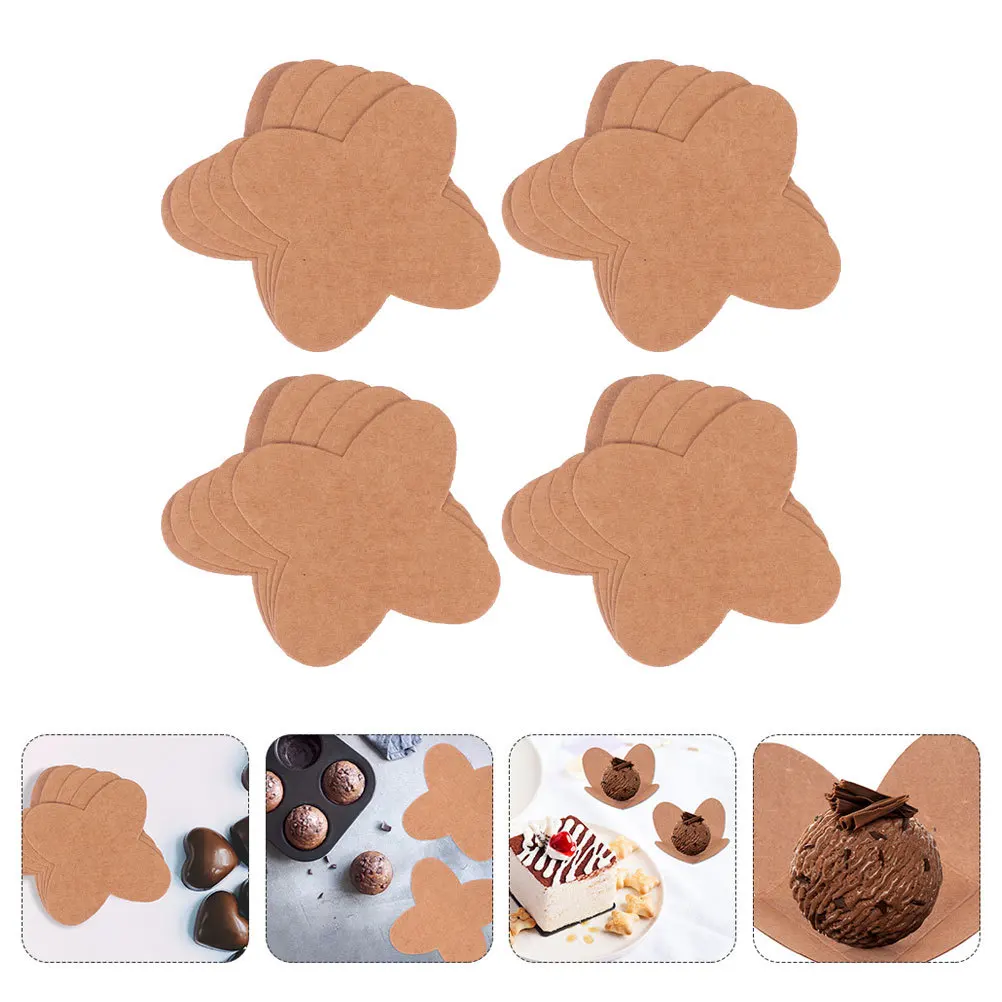 

50 Pcs Candy Cup Chocolate Tray Bride Paper Truffle Compartment Bases Packaging