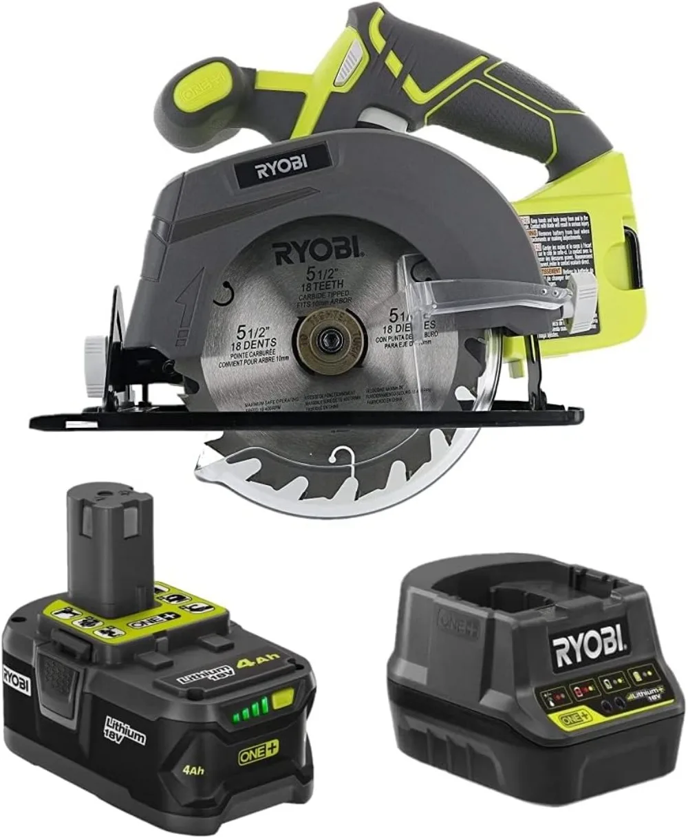 18-Volt Cordless 5.5 inch Circular Saw Combo Kit with a 4Ah Battery and Charger (Bulk Packaged)