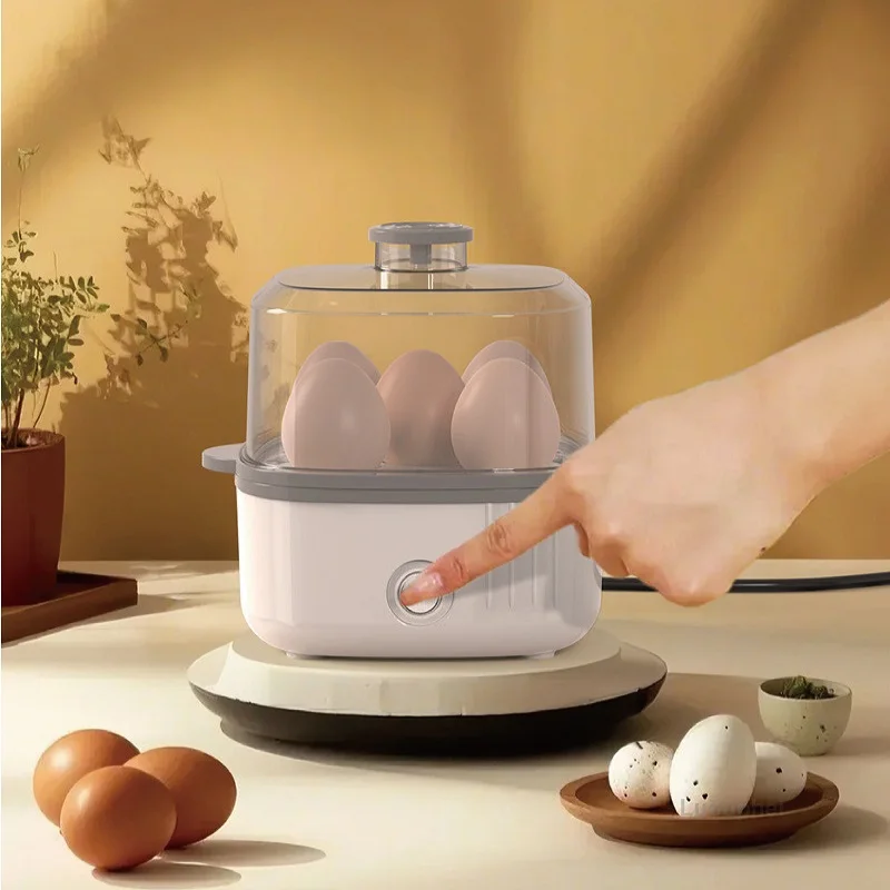 150W Electric Steam Pot Home Two-layer Transparent Food Dumplings Breakfast Machine Mini Egg Cooker Auto Power Off Multicooker