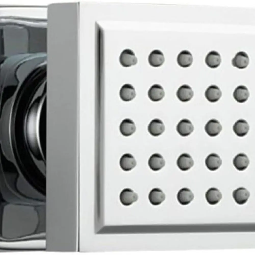

Chrome Square Wall-Mounted Solid Brass Shower Jets with 4 Adjustable Spa-Style Side Sprays