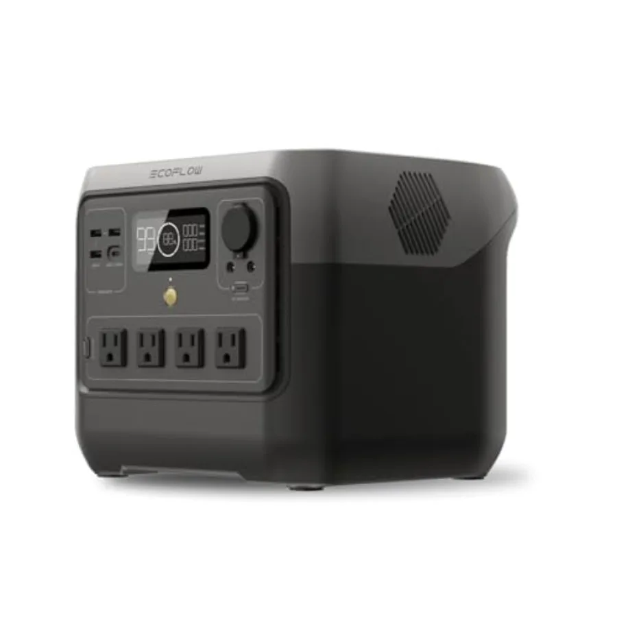 

Portable Power Station, 716Wh LiFePO4 Battery/70 Min Fast Charging, 4X800W (Up to 1600W) AC Outlets, X-Boost Solar Generator