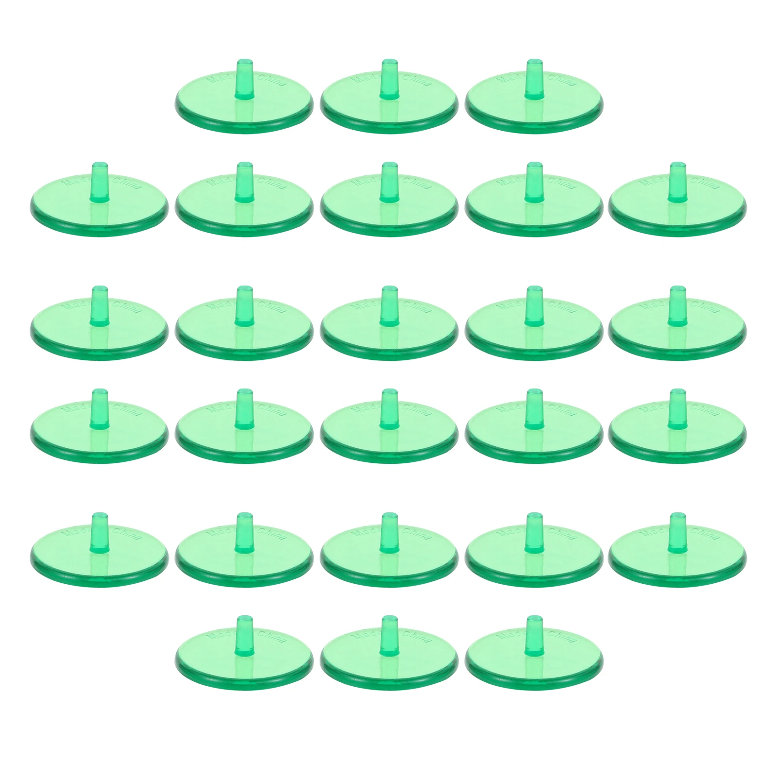 100 قطعة من علامات كرة الجولف البلاستيكية أدوات تحديد المواقع المستديرة للاعبي الغولف مقاومة للاهتراء أداء موثوق وعمر خدمة طويل جولف