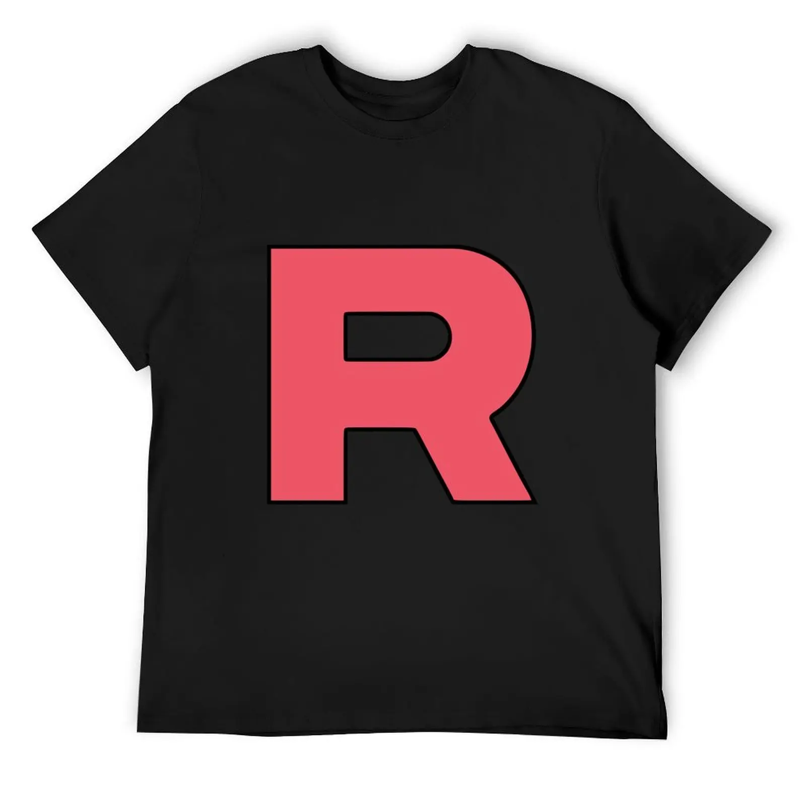 

Letter R Team Rocket Logo T-Shirt kawaii clothes new edition baggy shirts mens graphic t-shirts