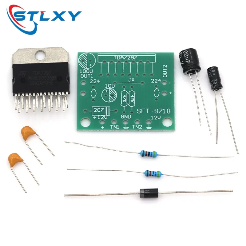Amplifier Board TDA7297 Audio Speaker Amplifier Sound DC 12V Dual Audio Encoding 15w Electronic Diy kit Transceiver Amp enceinte view 4