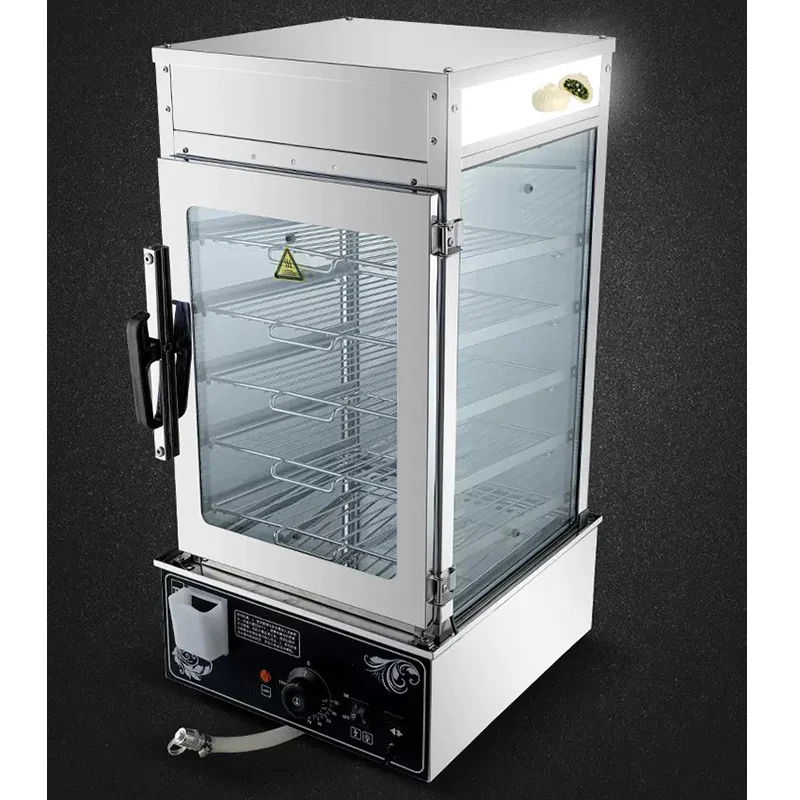 

Commercial 5-Roller Hot Dog Making Machine Stainless Steel Hot Dog Roller Bun Warmer Food Preparation Equipment