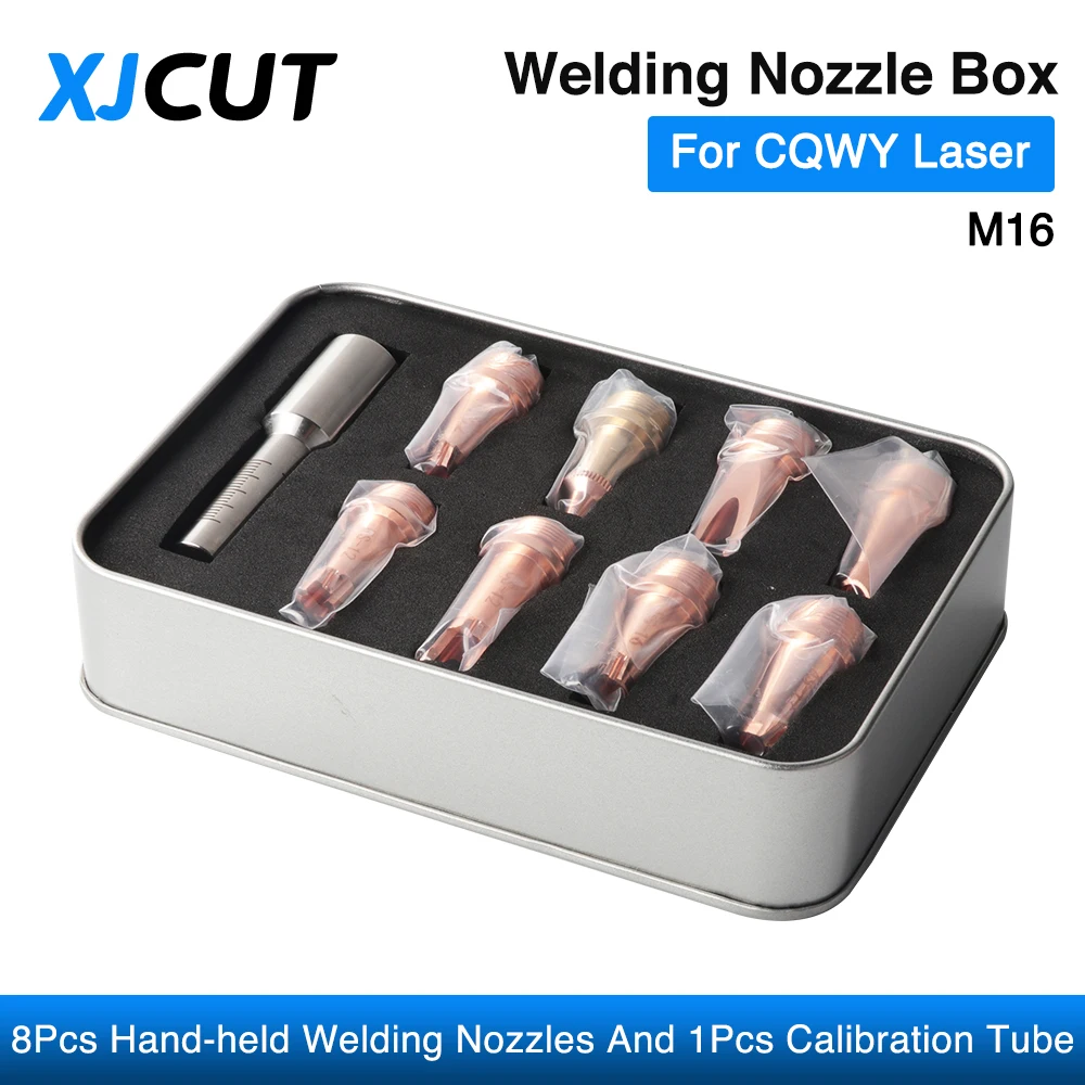 

M16 Box Packaged Hand-held Welding Nozzle Calibration Tube For WSX CQWY HW QILIN Laser Mental Welding Head Nozzle Connector Kits