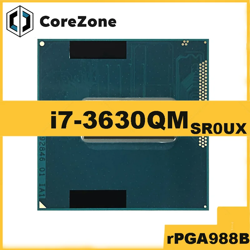 Used Core i7-3630QM i7 3630QM SR0UX 2.4 GHz Quad-Core Eight-Thread CPU 6M 45W Socket G2 / rPGA988B