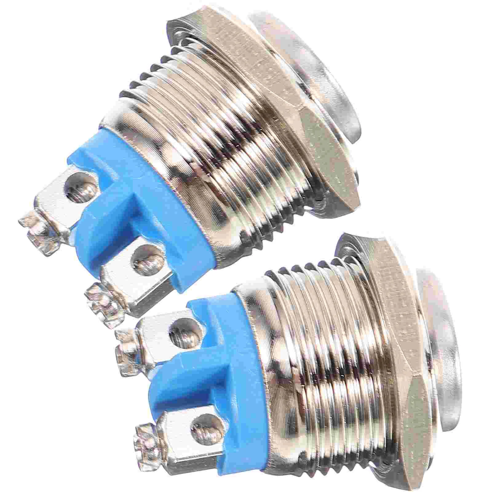 Botão da campainha para casa, Auto-resetting Ringer, Chime Door Bell Replacement Parts, Round Button Only