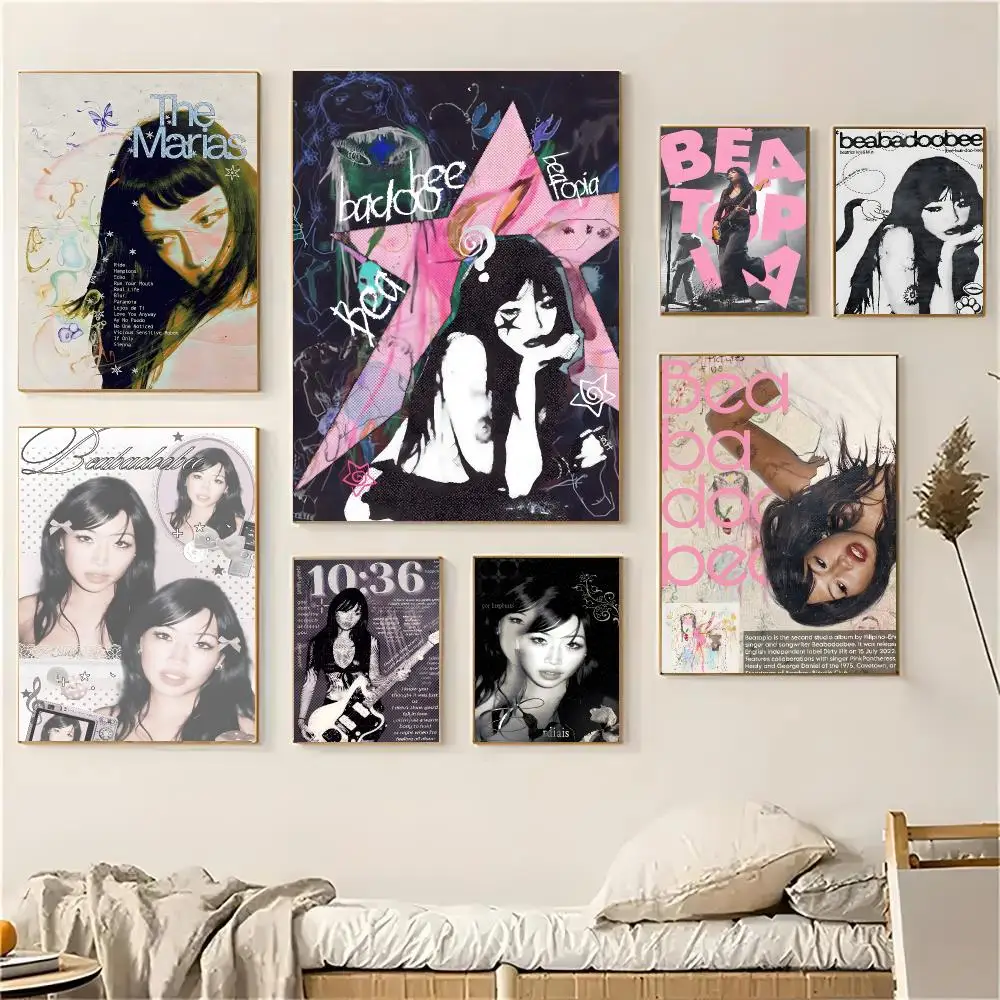 Beabadoobee Singer Indie Poster Self-adhesive Advanced Aesthetic Printing Paper Wall Art for Living Room Home Decor