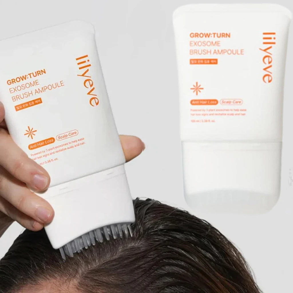 Brand Korea Anti-hair Loss Soothing Nourishing Scalp Serum With Massage Brush Head 100ml Lilyeve Grow Turn Exosome Brush Ampoule
