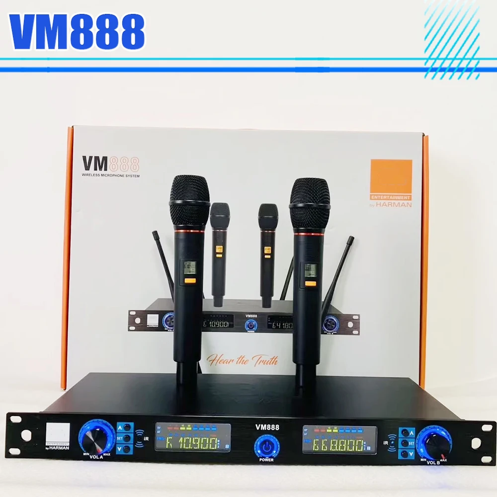 

Для беспроводного микрофона JBL VM888 один на два металла KTV анти-свисток Микрофон FM-микрофон