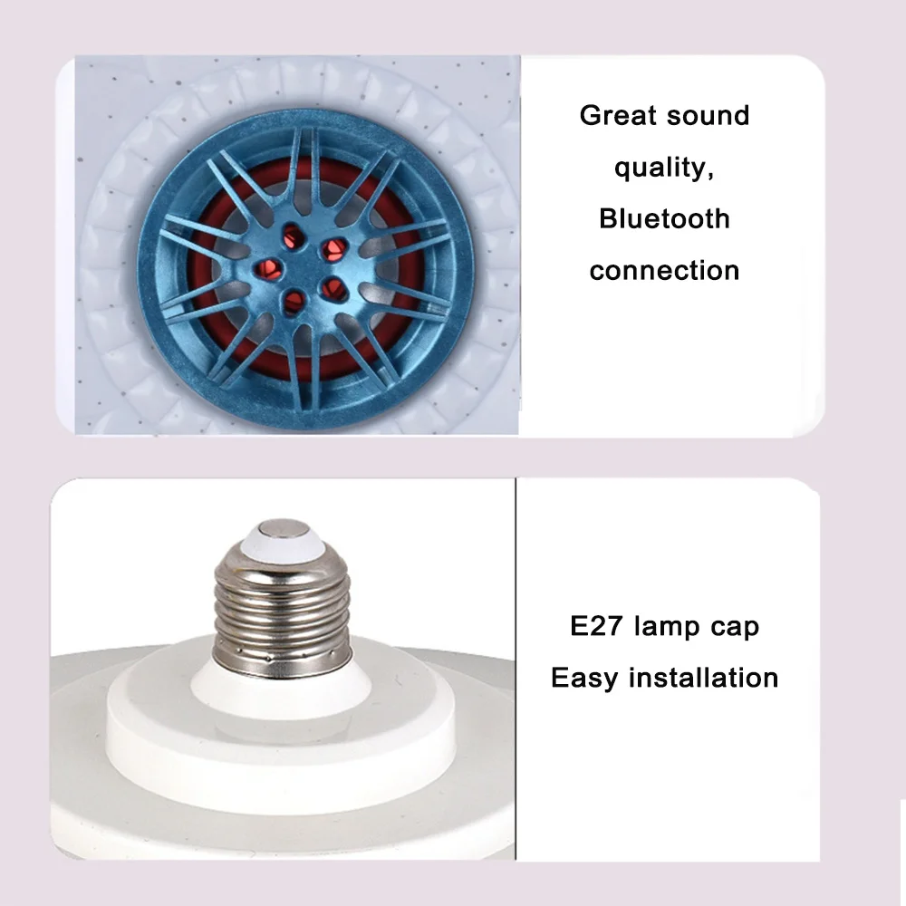 LED Music Ceiling Light 36W Bluetooth Bedroom Lighting Remote Control AC85-265V for Home Living Room RGB Modern Ceiling Light