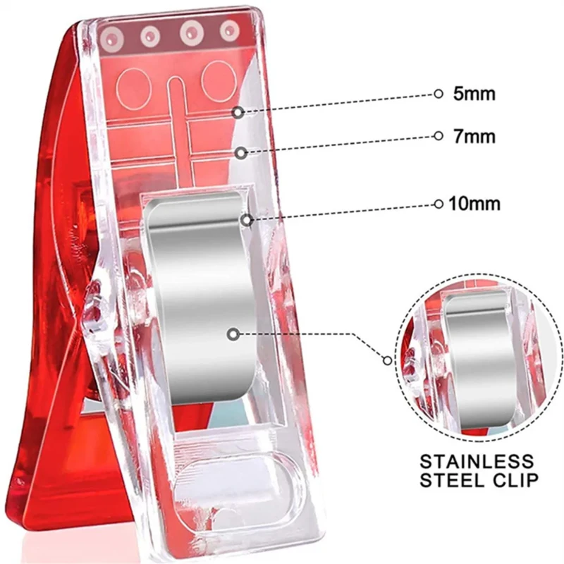 다목적 재봉 클립 다채로운 바인딩 플라스틱 클립 공예 퀼팅, 도끼 강력한 새로운 패치워크 포지셔닝 셔츠, 25 개