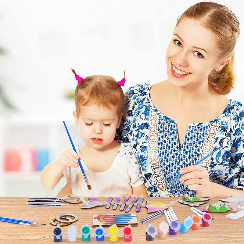 Crea un kit di campanelli eolici ciondolo con campanelli eolici natalizi-arti e mestieri per bambini dai 4 5 6 7 8 regali di compleanno di natale