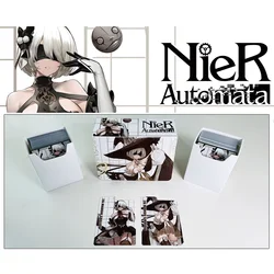 Pudełko na karty ACG NieR Automata 2B OCG PTCG OPCG Postacie z gry anime Przenośne pudełko na karty kolekcjonerskie Twardy plastik 160 Zabawki o pojemności