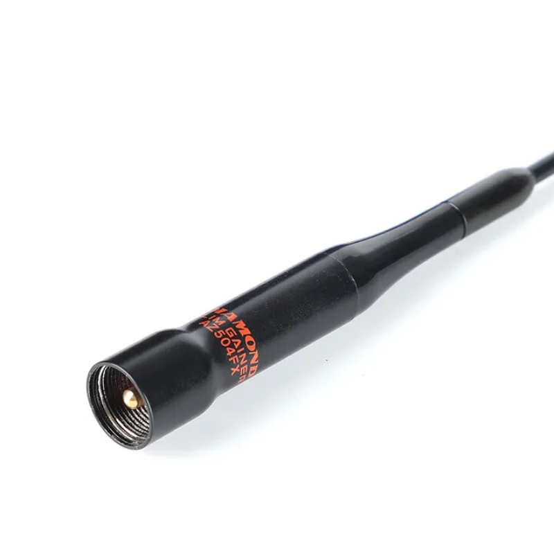 AZ504FX UV dual-segment car radio antenna, black soft short antenna 39cm