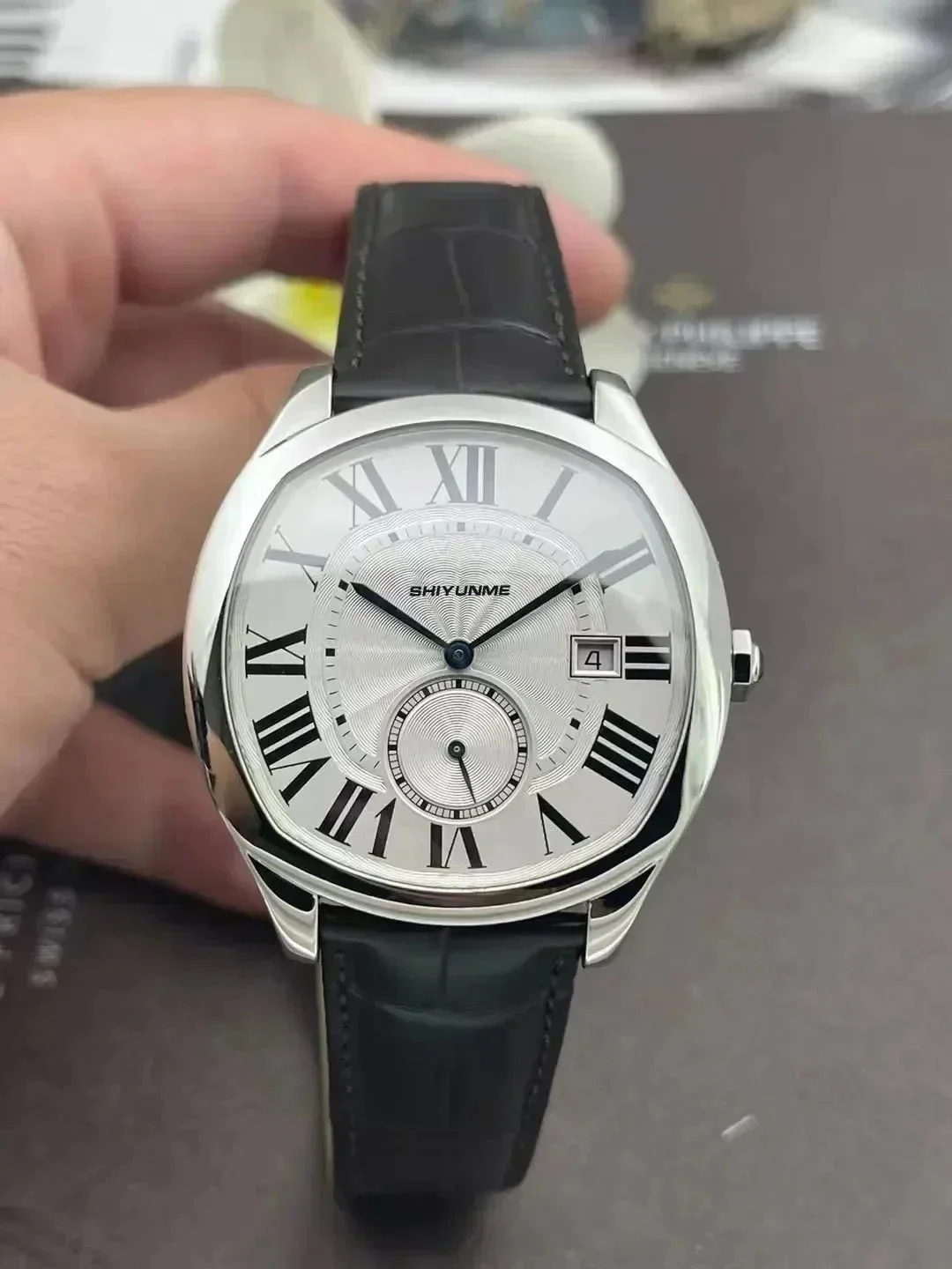 WATCH1 Store ساعة ميكانيكية أوتوماتيكية للجنسين متعددة الوظائف تقويم العين الكبيرة بالتوقيت العالمي ساعة كاملة من الفولاذ المقاوم للصدأ