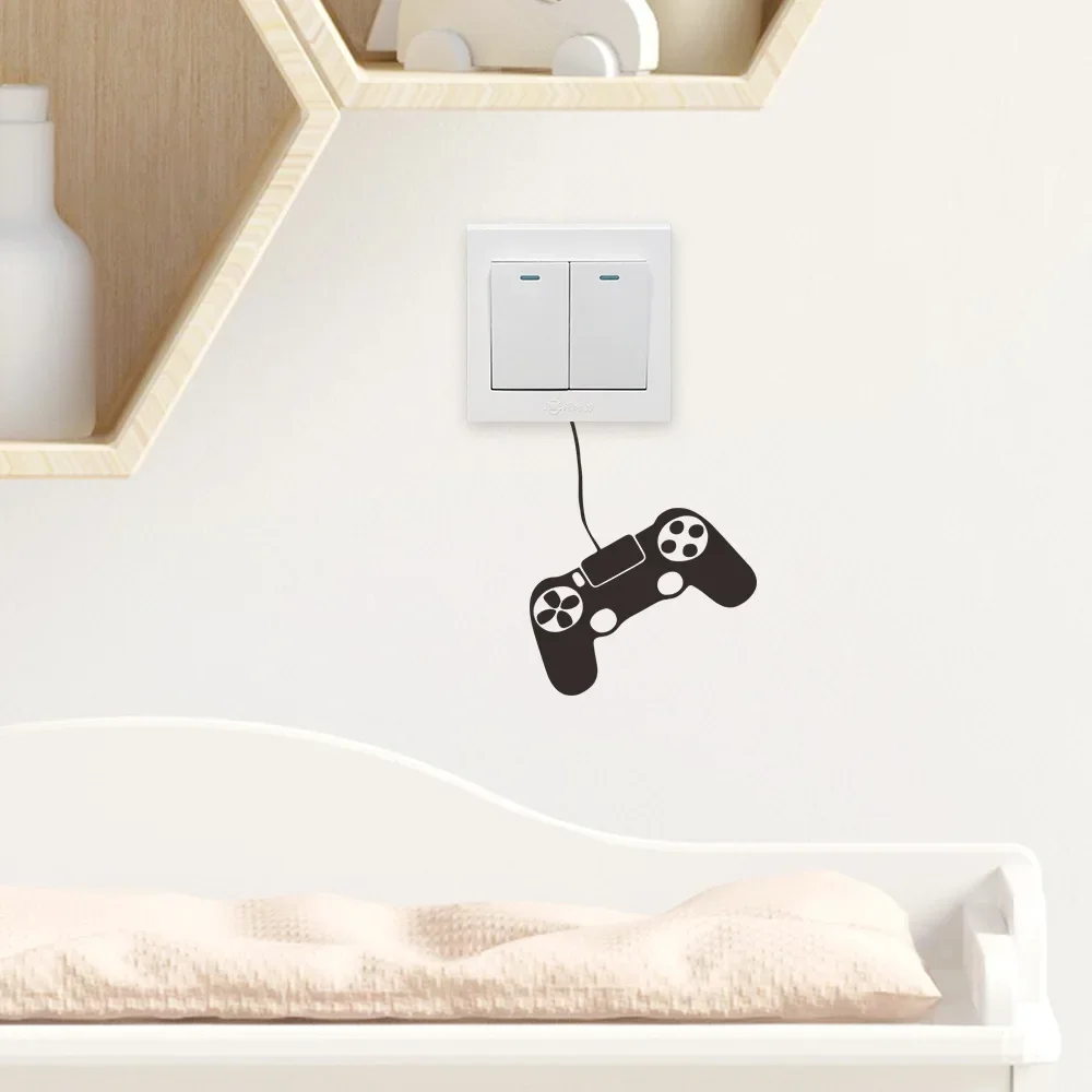 PVC Game Console Controller Switch Sticker,Living Room and Bedroom Wall Sticker,Removable Switch Decorative Sticker Trendy Gifts