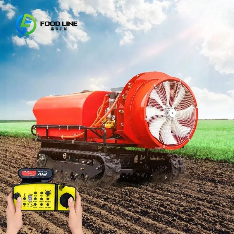 Customized crawler type mist spray robot autonomous travelling spraying gear high working efficiency for farm planting projects