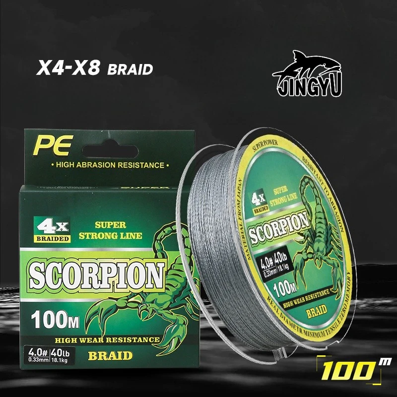 

100m 8-Strand PE Dyneema Fishing Line-Ultra-Smooth for Long-Casting|Zero Stretch & Abrasion-Resistant, Main Line for Saltwater