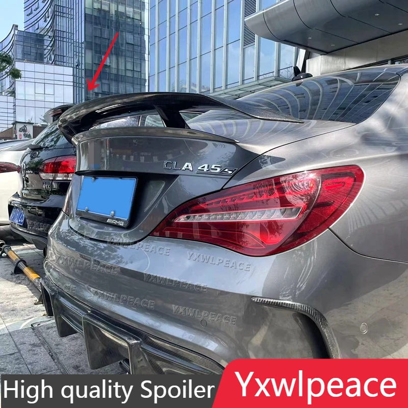 GT Spoiler for Mercedes CLA45 W117 C117 Real Carbon Fiber Rear Trunk Spoiler CLA180 CLA200 CLA250 CLA260 2013 14 15 16 17 2018