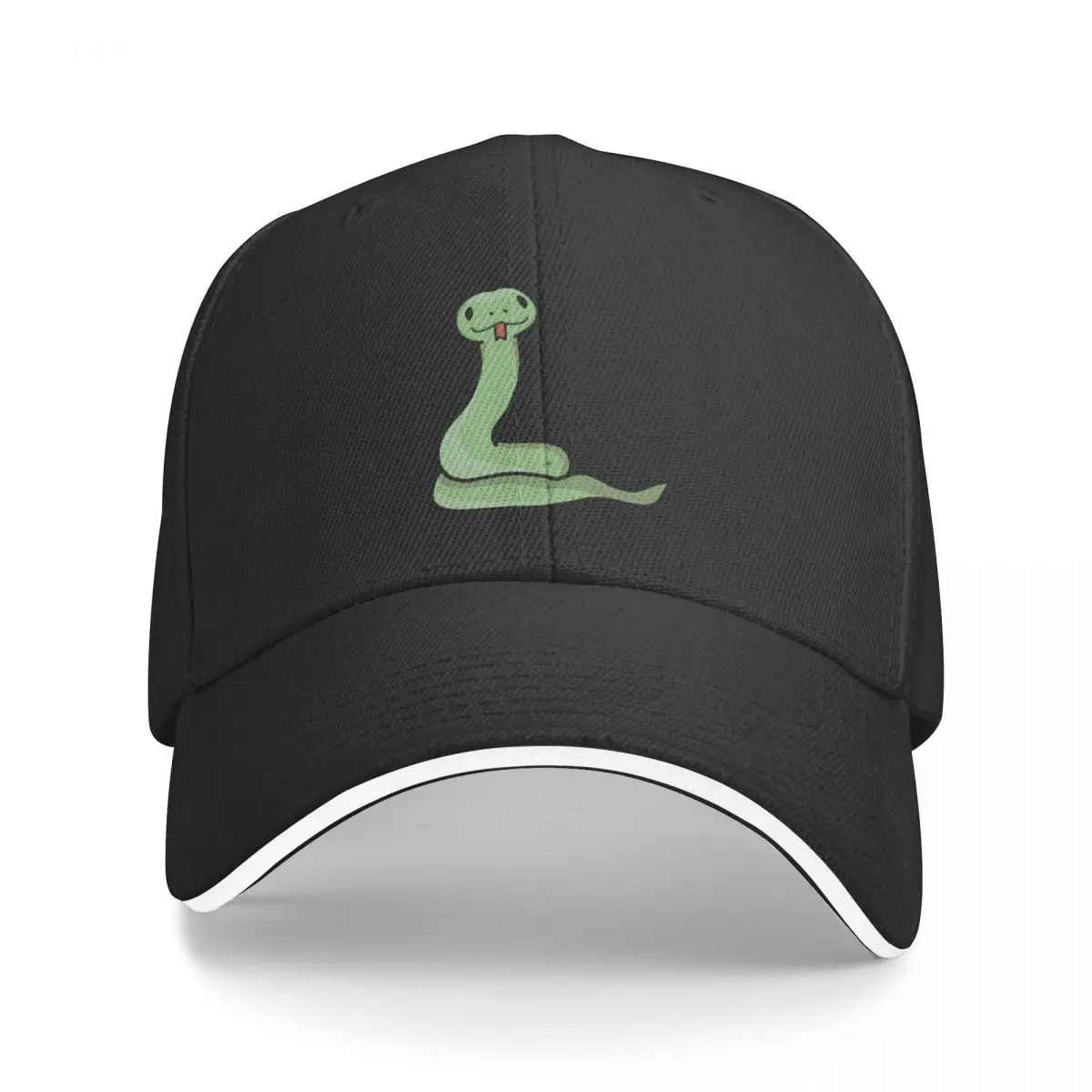 

Cute and Happy Green Snake Baseball Cap Luxury Cap Anime Hat Men's Baseball Women's