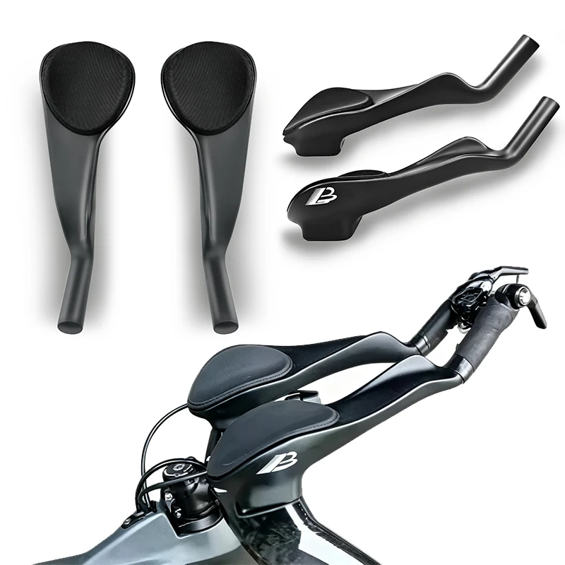 Rennrad-Lenkerverlängerung aus Carbon für Triathlon und Zeitfahren – Carbon-TT-Lenker für Rennräder – Fahrradteile