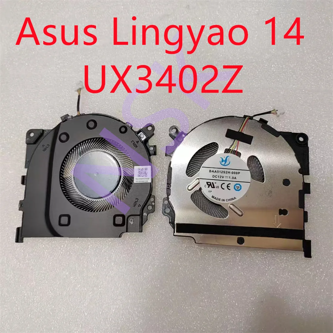 Original For ASUS Zenbook 14 OLED UX3402Z UX3402V UX3402Y UM3402Z UM3402YA UX3402 COOLING FAN 100% Spot Test OK