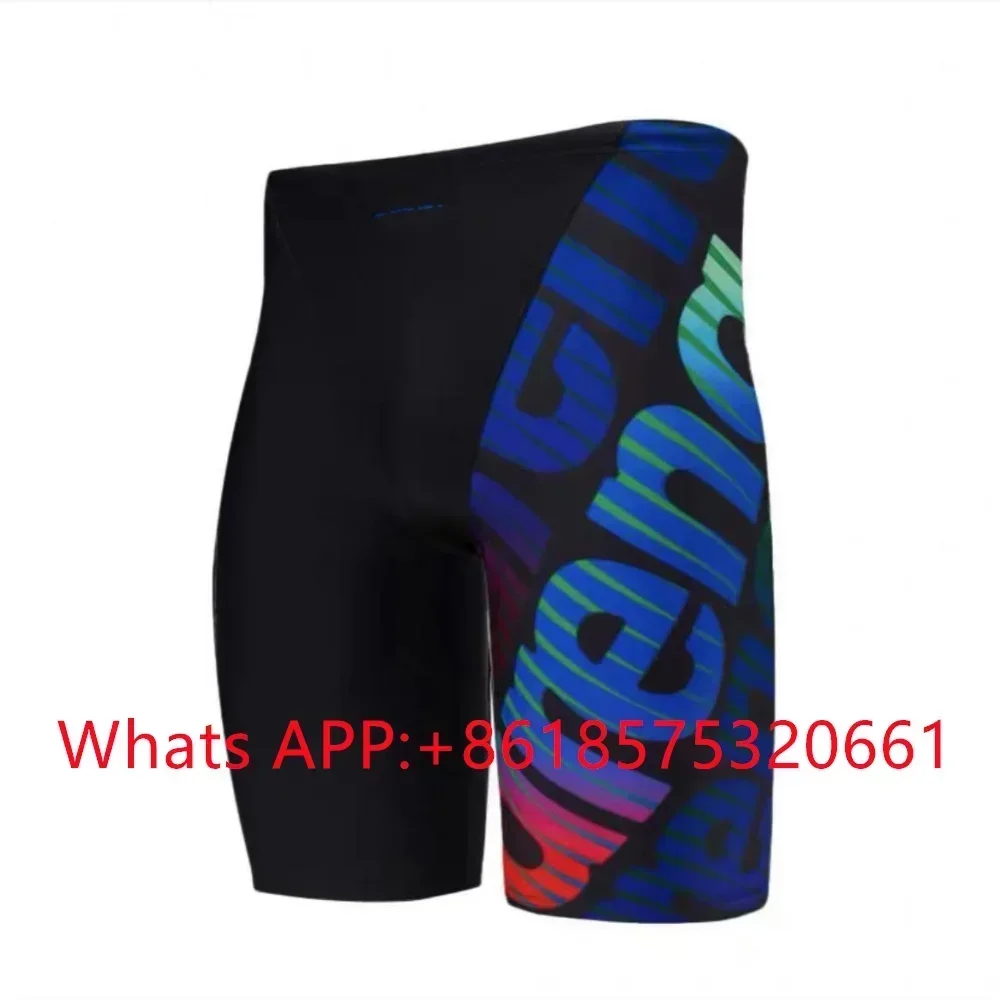2023 Men's Performance Jammers Swimsuit Swimming Trunks Athletic Training Swimwear UV Protection Contest Sports Rash Guard Pants