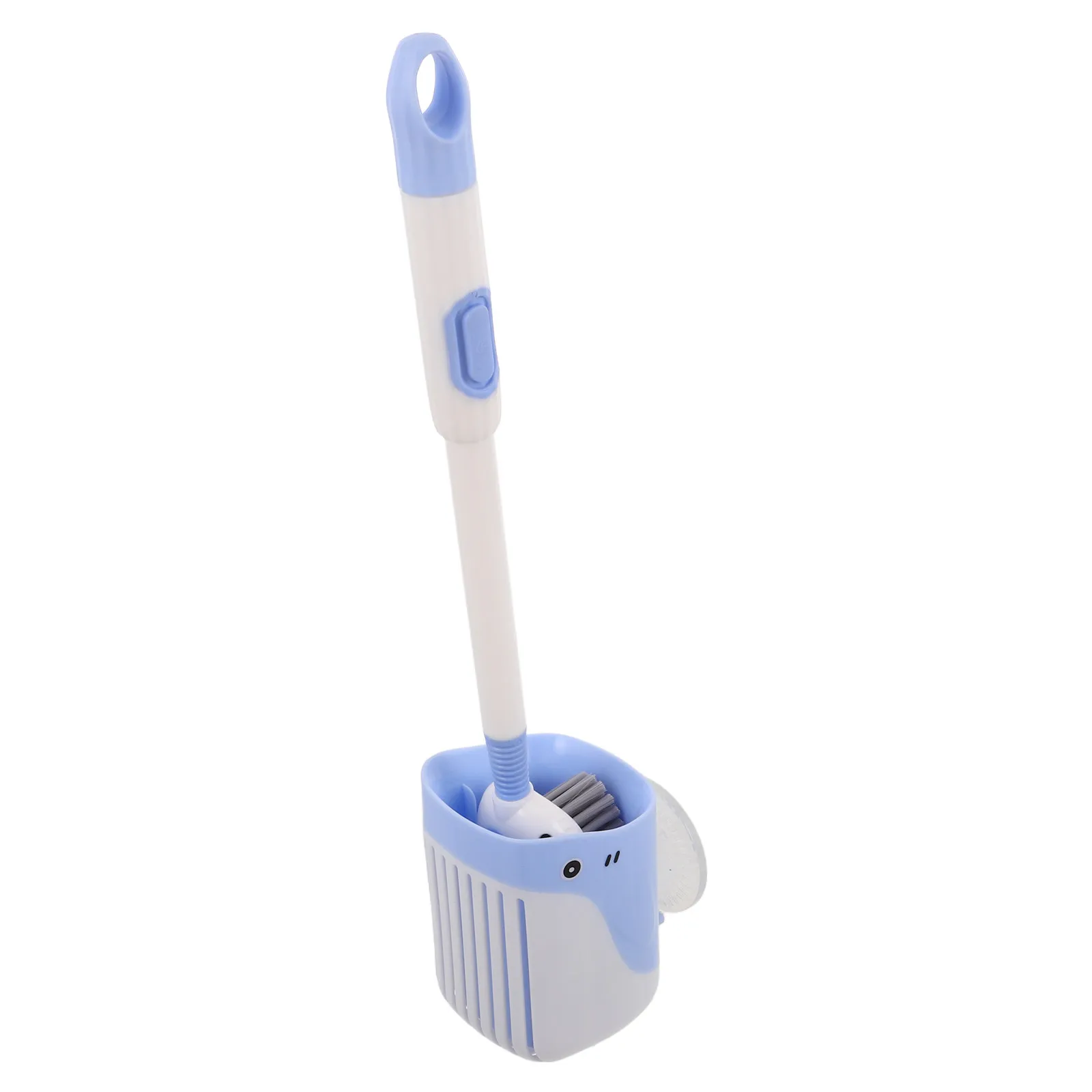 

Набор для чистки унитаза: щетка из силиконового геля с дозатором, многоразовая, с мощным силиконовым держателем, мультяшный дизайн, удлиненная ручка