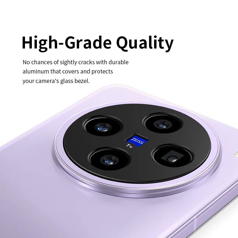 Metal Camera Bezel Sticker Cover For VIVO X200 Ultra X200s X200 Pro X100s X100 Ultra Aluminum Alloy Hollow Camera Lens Protector