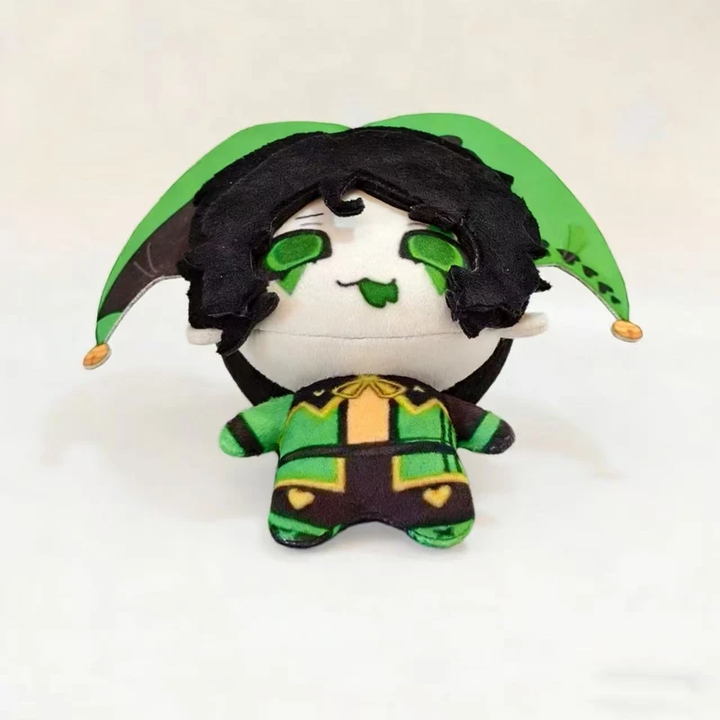 Neueste 10cm Niedliche Grünäugige Zirkus-Anime-Charaktere Harlekin Plüsch-Spielzeug Schlüsselanhänger Plüschpuppe Taschenanhänger – Detail 2