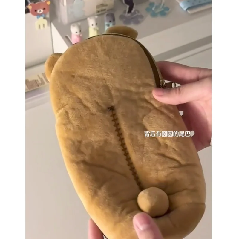 ใหม่ Rilakkuma ตุ๊กตาดินสอกระเป๋าเด็กการ์ตูนน่ารักโรงเรียนเครื่องเขียนกระเป๋า Kawaii ของขวัญวันเกิดสาวการปรับแต่ง