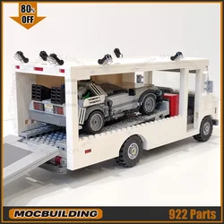 MOC Building Blocks Doc Brown Value Van Speed City Racing Time Machine Car Technology Bricks Model Toys Children Xmas Gifts