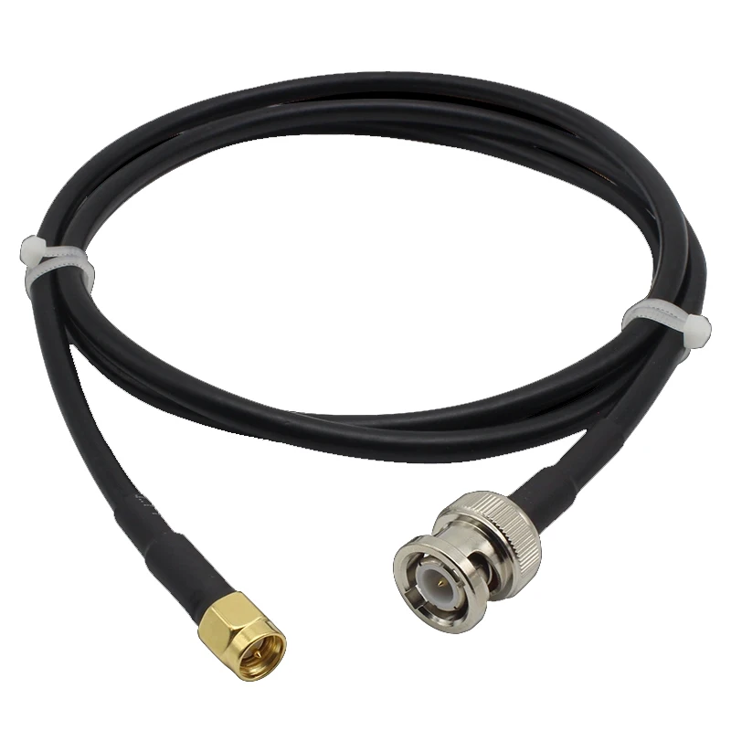 

BNC to SMA male SMA-J feeder connector Extension Coaxial Cable 50-3 RG58 1M 2M 3M 5M Testing Adapter RF Cord