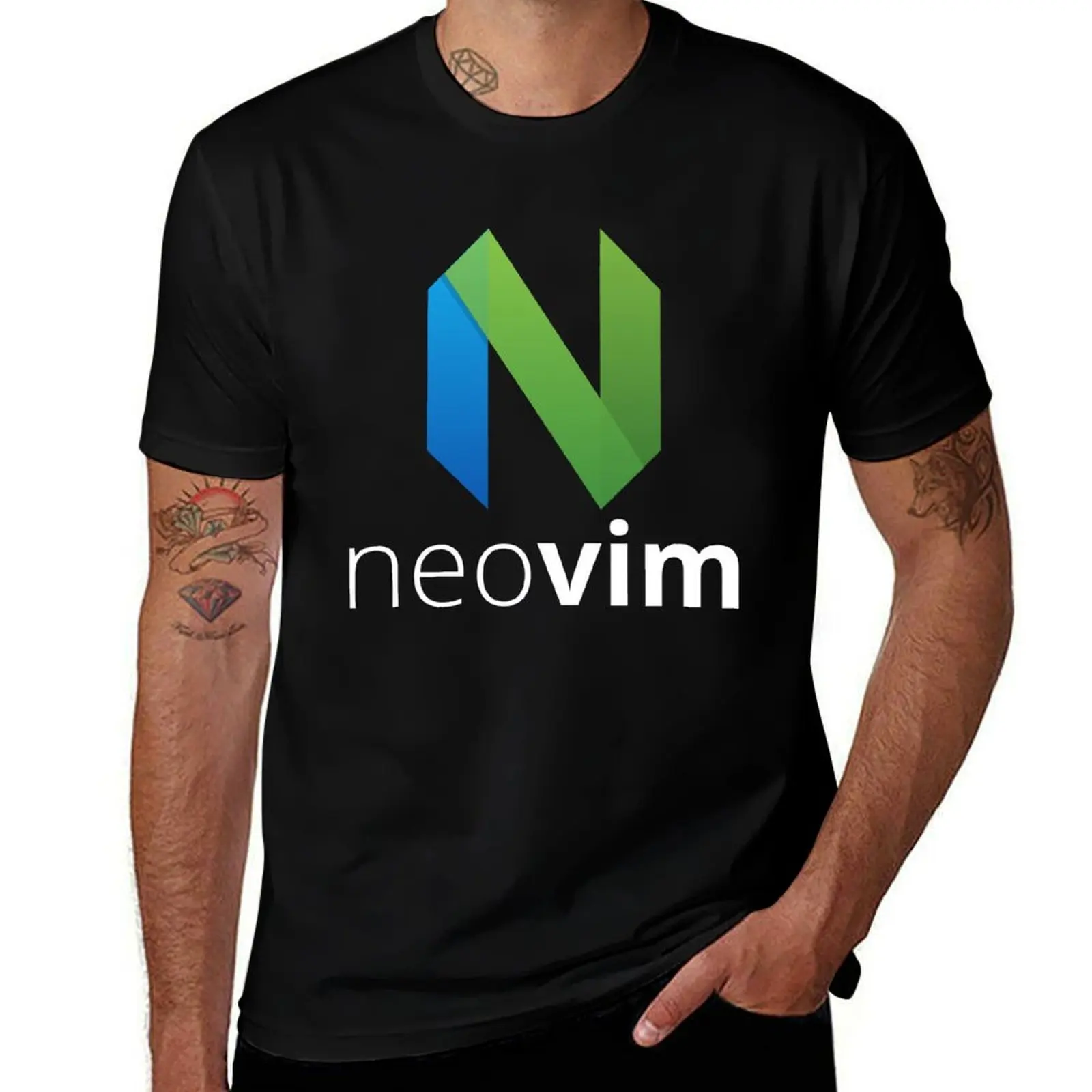 neovim neovim text editor vim fork T-Shirt Basic Casual Short Sleeve Cotton Shirt T-Shirt