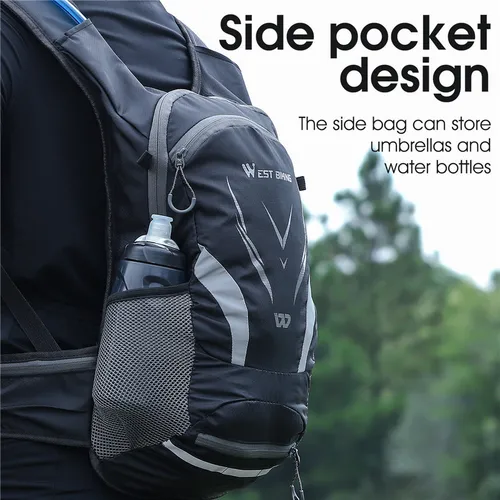 Imagen 2 del producto WEST BIKING-mochila de hidratación para ciclismo, bolsa de agua ultraligera de gran capacidad para senderismo, escalada y bicicleta de montaña y carretera, 16L