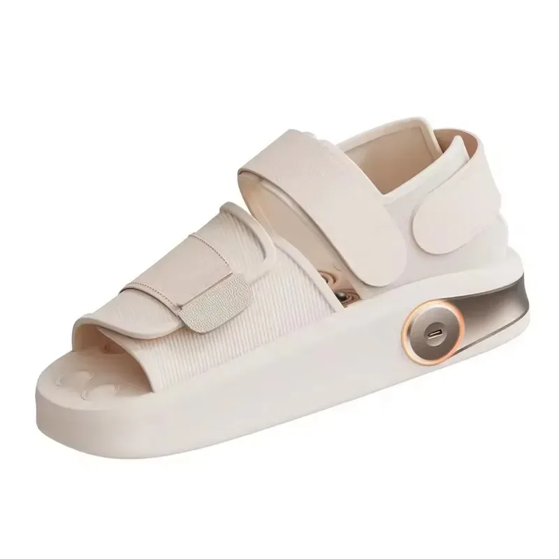 Electric USB rechargeable lithium battery fashionable beige and blue kneading foot massager dual-purpose, can massage the