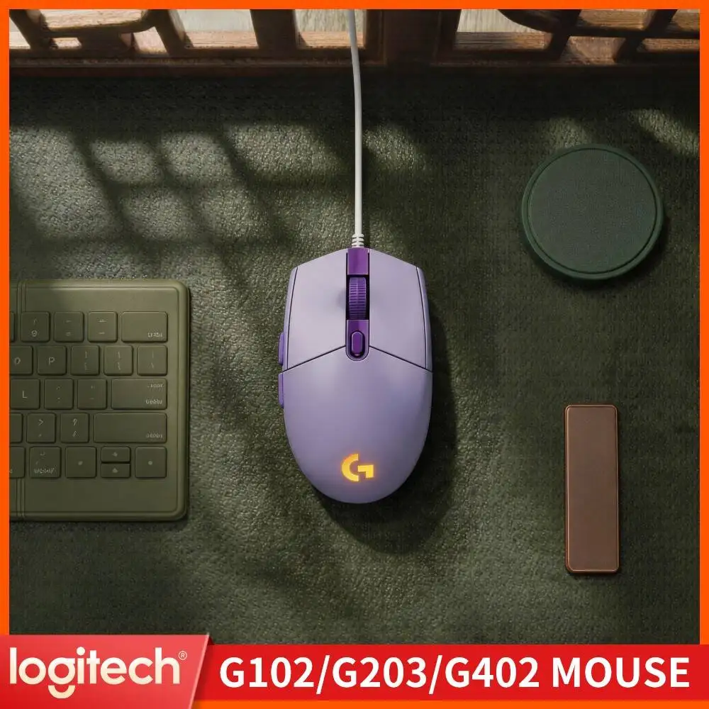 Logitech G102 Prodigy Gaming Mouse,Low Transmission Lag,Six Custom Buttons,Colorful RGB For Streaming And Gaming Sessions