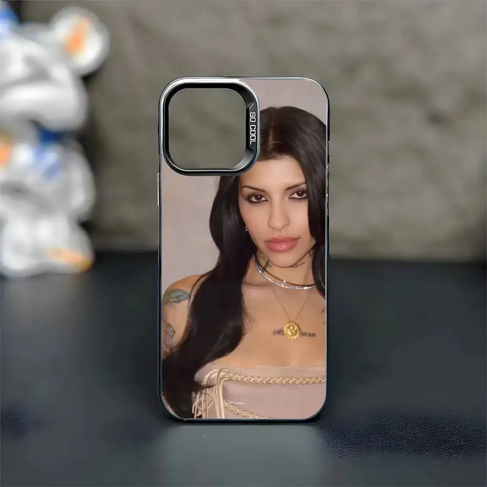 Funda de teléfono Cazzu Error 93 Singer para iPhone17,16,15,14,13,12,11 Plus,Pro Max, funda negra mate a prueba de golpes