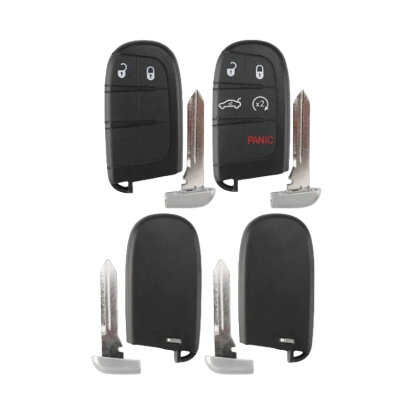 OEM Replacement Key Case Keyless Entry Smart Key Shell For Jeep Grand Cherokee For Dodge Charger For Chrysler 300 For Fiat 500X