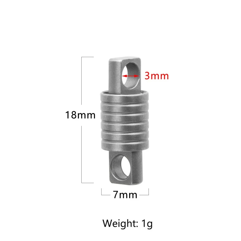 Mini Titanium Alloy Keychain Removable 360 Degree Rotation Car Key Holder Multifunctional Portable Waist Belt Outdoor Tool