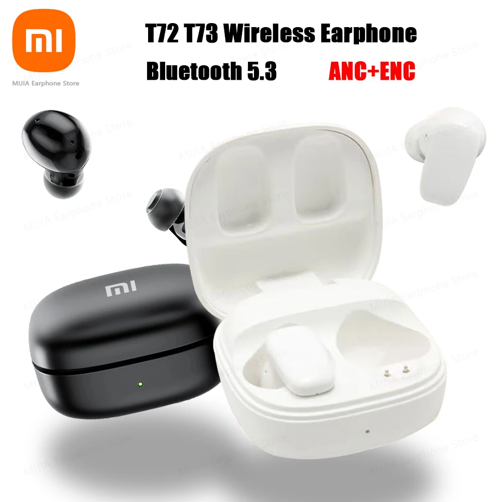 

XIAOMI ANC T72 T73 New TWS Earphone Wireless Active Noise Cancelling Headphone Touch Control In Ear Earbuds For Andorid iOS