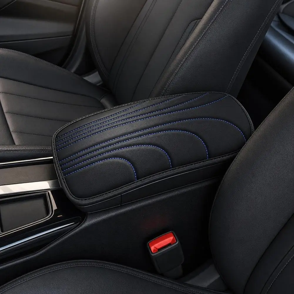 Car Center Console Armrest Pad Armrest Box Protection Pad PU Leather Support Pad Armrest Cover Mat Elbow Support Cushion