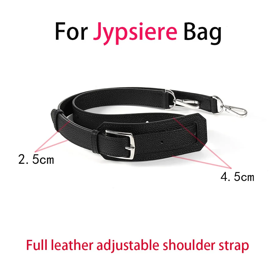 Adjustable Full Leather Cowhide Shoulder Strap for Jypsiere Bag Replacement Strap Durable Handbag Crossbody Strap