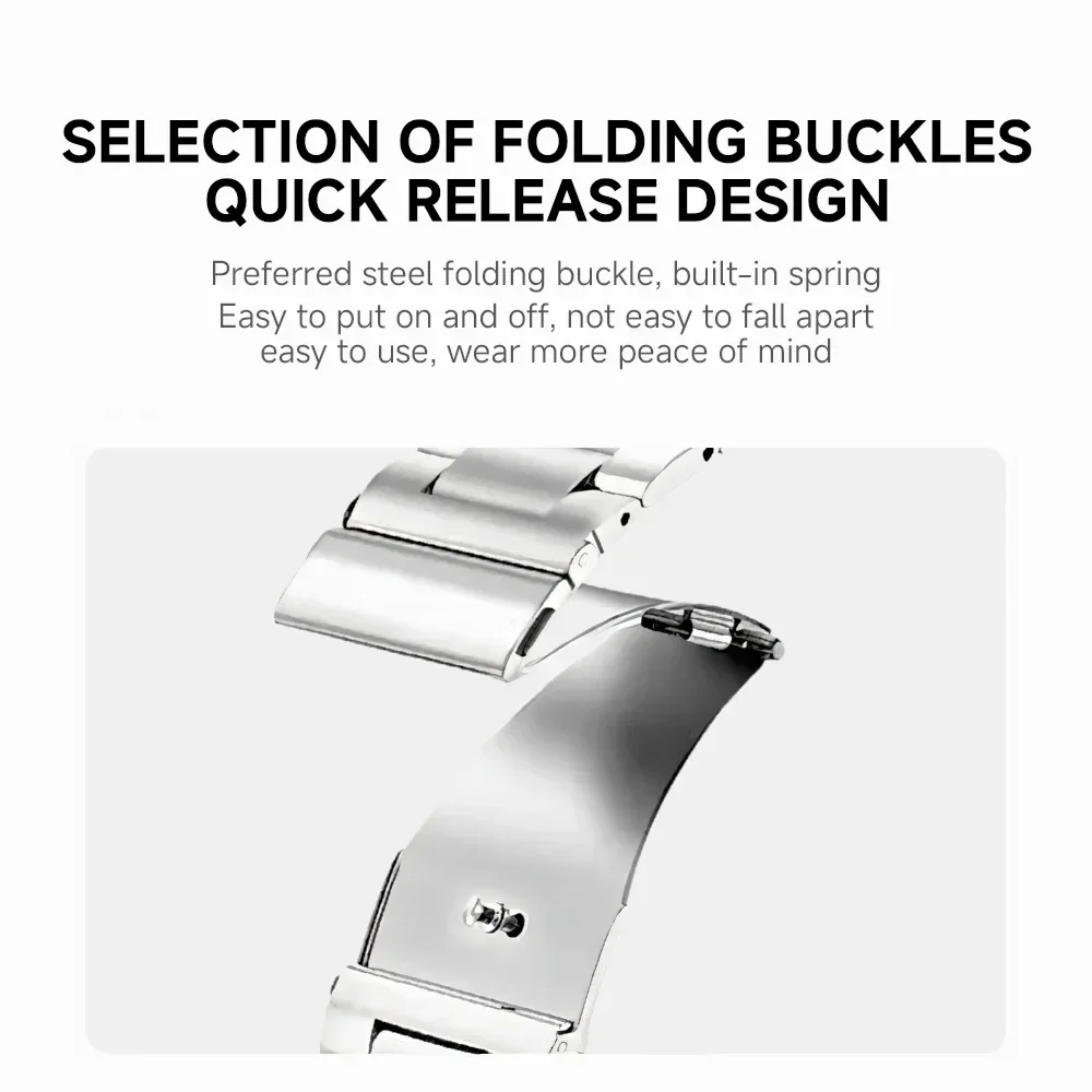 Stainless Steel Modification Kit Case Strap for Apple Watch Series 10 42mm 46 mm AP Metal Bezel Mod Cover Buckle Band IWatch S10