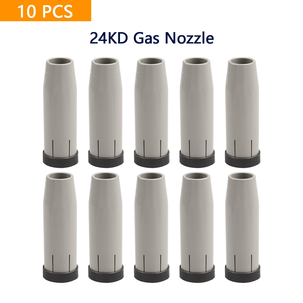 

2/5/10PCS 24KD coated protective Gas Nozzle Pure non-stick European airless protective cover For MB MIG MAG Welding Torch 250A