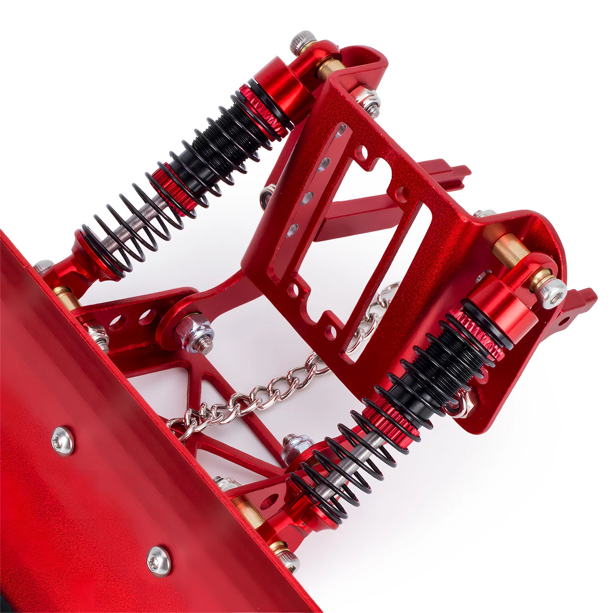 مجرفة ثلج ورمل من سبائك الألومنيوم قابلة للتعديل لزاحف RC 1/18 1/24 - تناسب TRX4M وSCX24، ملحق مجرفة ترقية معدنية #4